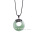 Женская Мода Монета Зеленый Авантюрин Ожерелье Свитер Цепи Ювелирные Изделия